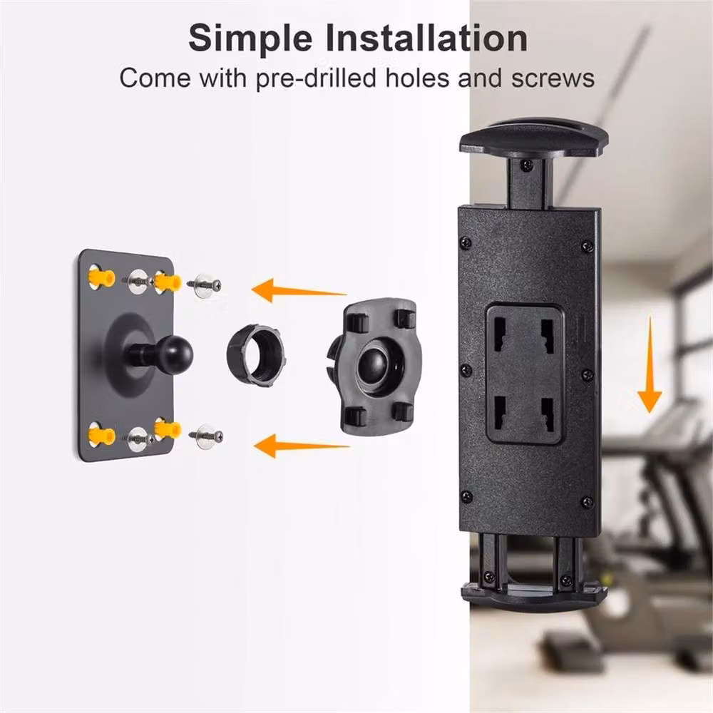 SPETLEK Adjustable Aluminium iPad Holder, Black, Fits 4.7-14 inch Tablets – 3