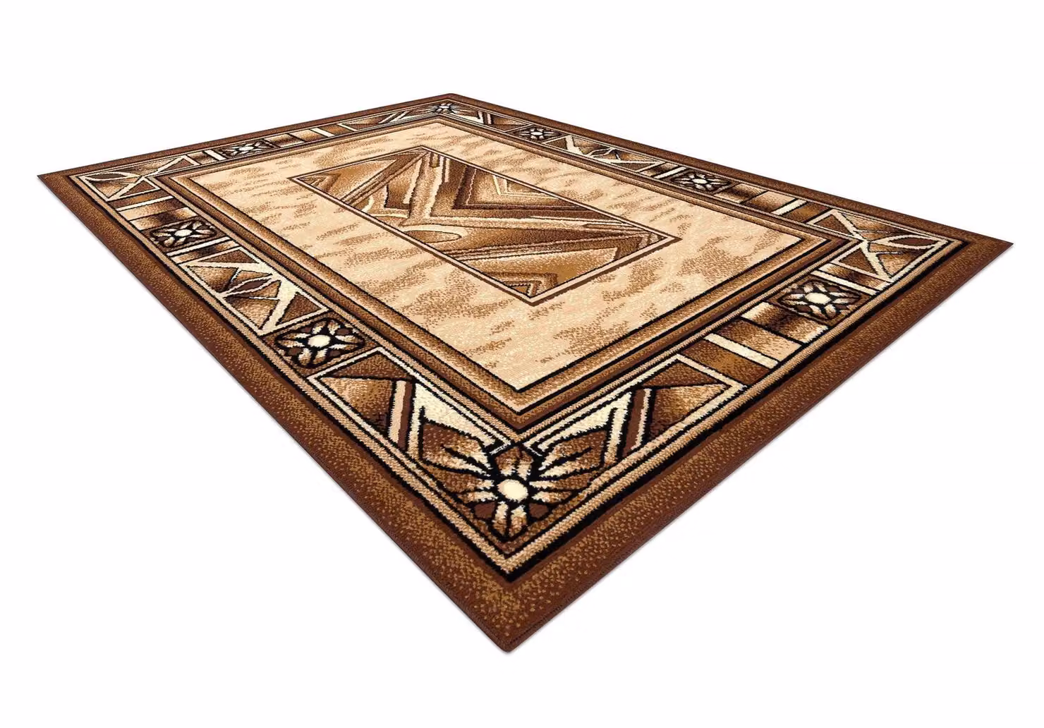 RugsX Morad Abstract Vintage Rug in Beige, W/D/H: 110 x 60 x 1 cm – 3