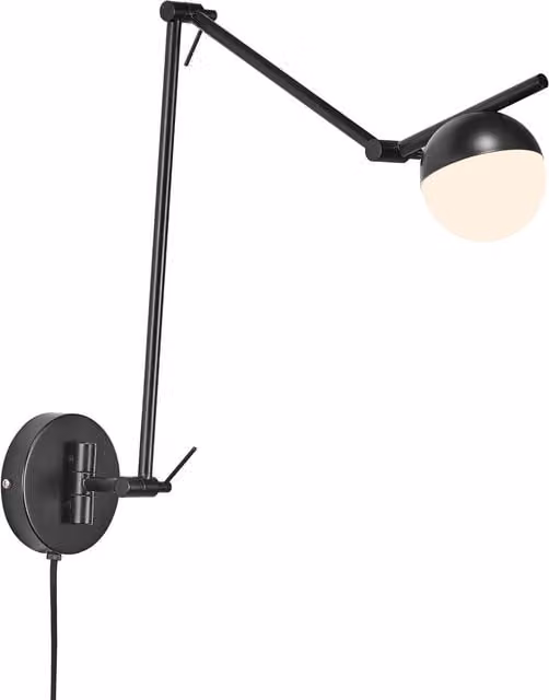 Nordlux Contina Black Metal Wall Light with G9 Bulb for Kitchen and Modern Interiors
