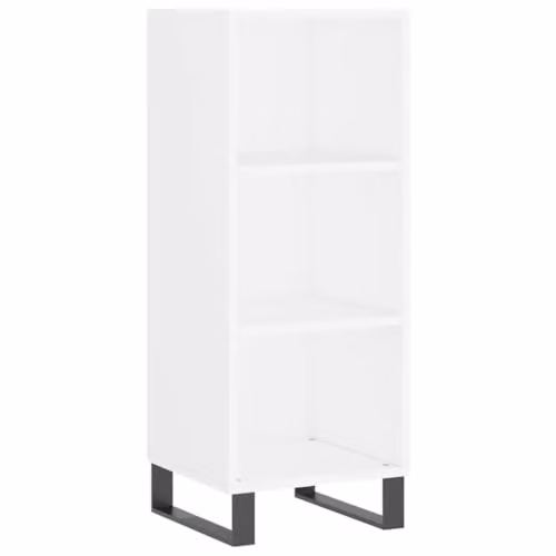 vidaXL Modern White Sideboard in Engineered Wood W/D/H: 34.5 x 32.5 x 90 cm