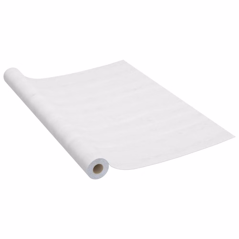 Berkfield Home Self-adhesive White Wood Furniture Film, W: 90 cm, L: 500 cm – 2