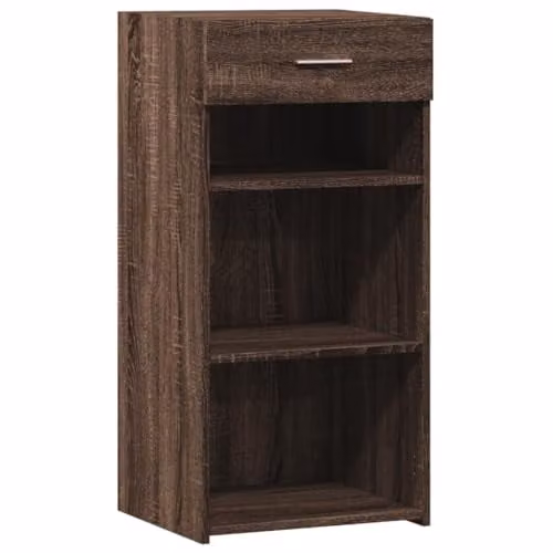 vidaXL Brown Oak Sideboard in Engineered Wood W/D/H: 45 x 42.5 x 93 cm