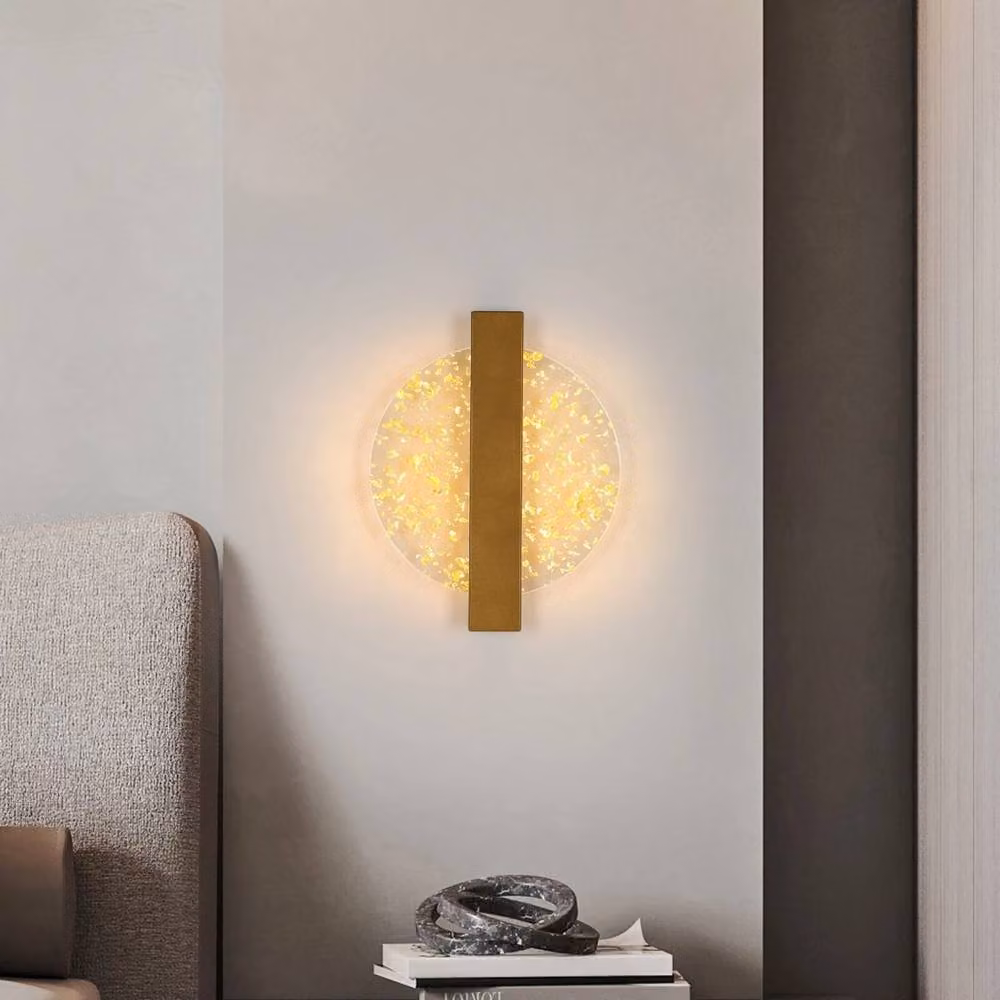 Kelvenix Modern Round LED Wall Light in Gold/Brass, 12W Dimmable Accent Lamp – 4