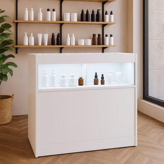 Monster Shop B900 LED Shop Counter in White