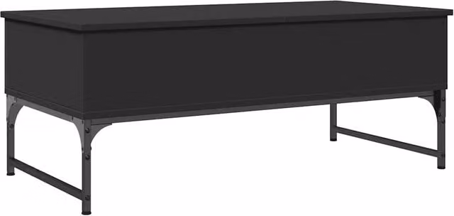 Berkfield Home Black Rectangular Coffee Table with Lift Mechanism, W/D/H: 100 x 50 x 40 cm – 1
