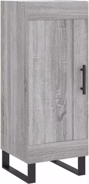 Berkfield Home Grey Sonoma Sideboard in Engineered Wood W/D/H: 34.5 x 34 x 90 cm – 1