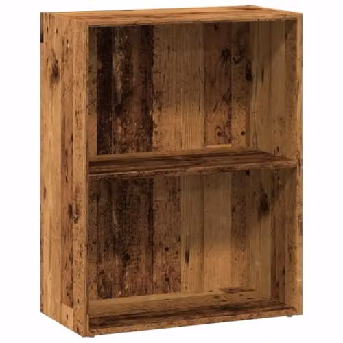 vidaXL Modern Bookcase in Old Wood Brown, Engineered Wood and MDF, W: 60 cm, D: 30 cm, H: 77 cm – 1