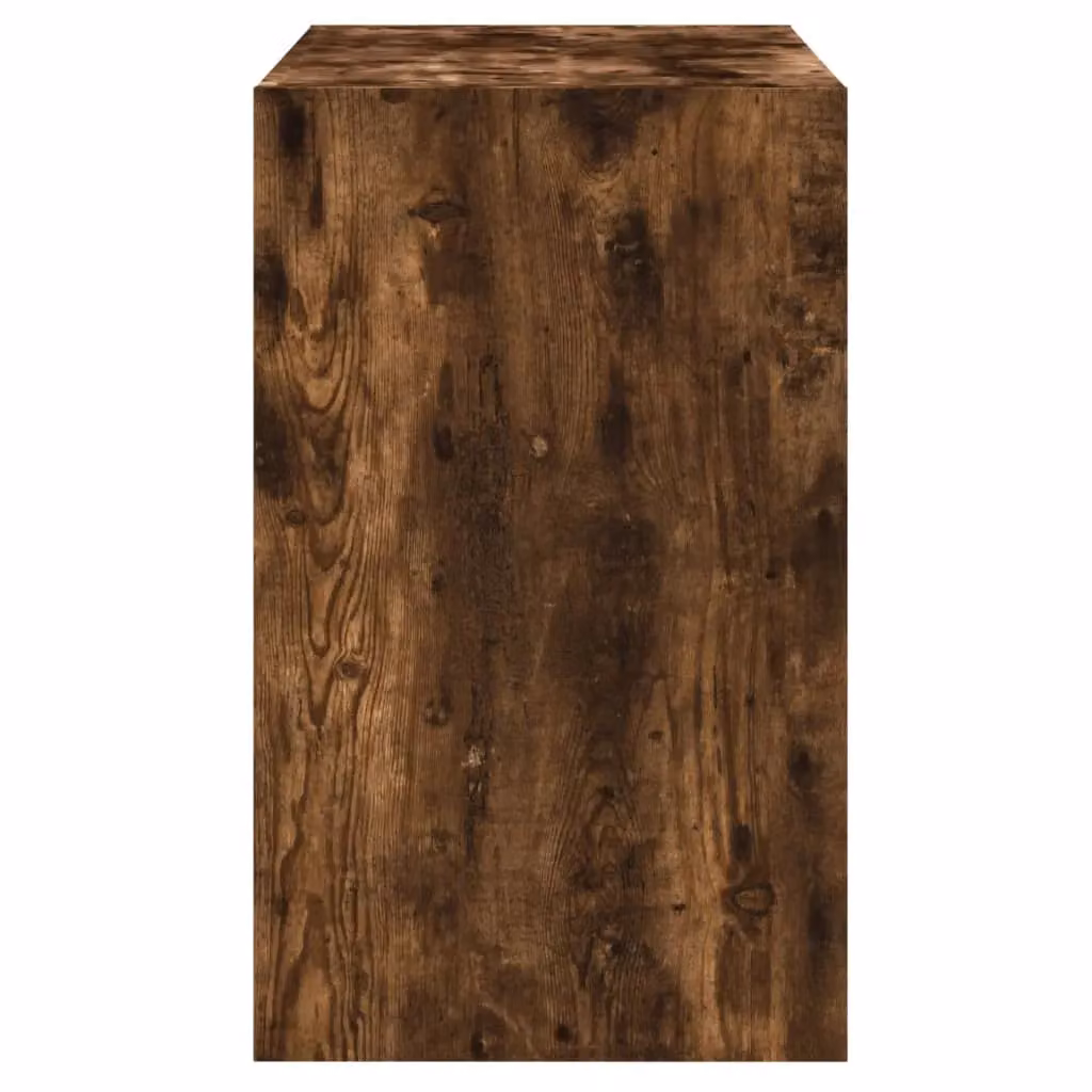 Berkfield Home Smoked Oak Shoe Cabinet in Brown, W: 80 cm, D: 42 cm, H: 69 cm – 5