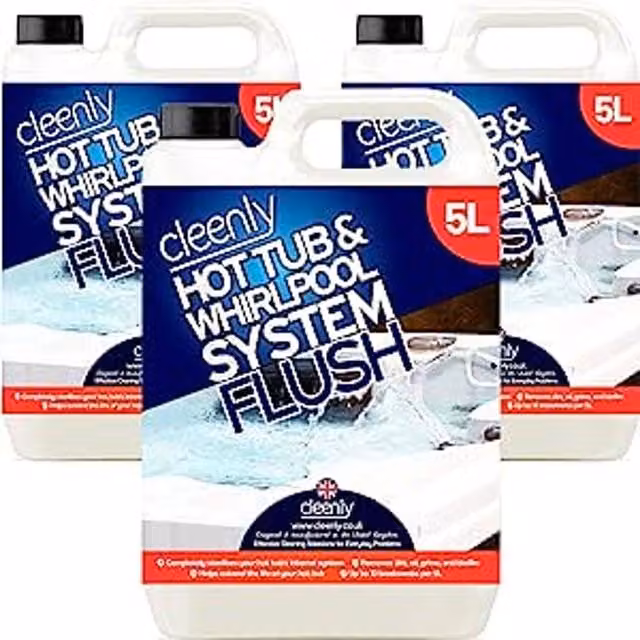 Cleenly Hot Tub Jacuzzi Spa Pool Whirlpool System Flush, White, 15 kg