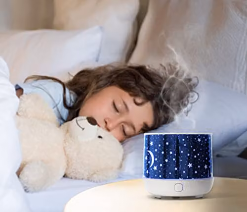 Rio White Aromatherapy Oil Diffuser and Cool Mist Humidifier with Multicolour LED Night Light, 100ml – 2