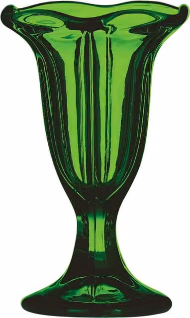 Orsina Green Glass Sundae Dessert Bowl