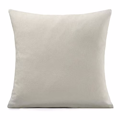 Alan Symonds Luxury Living Velvet Chenille Cushion Cover, Beige, W/D/H: 55 x 55 x 55 cm