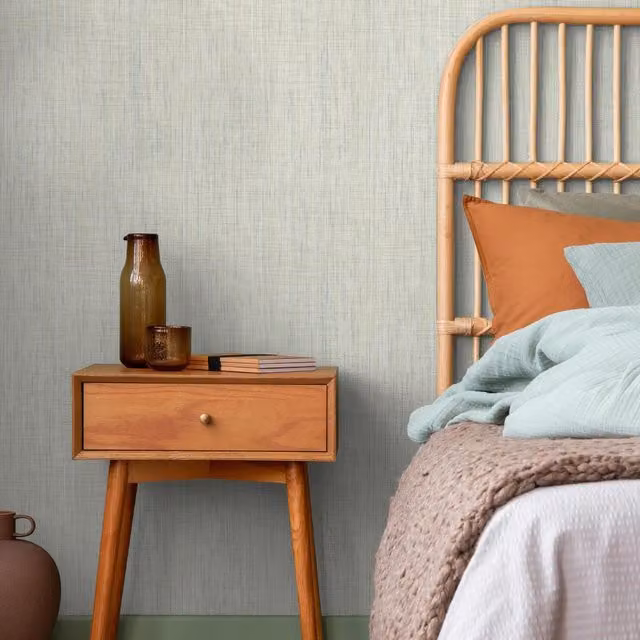 Superfresco Linden Texture Wallpaper in Lagoon Blue and Green