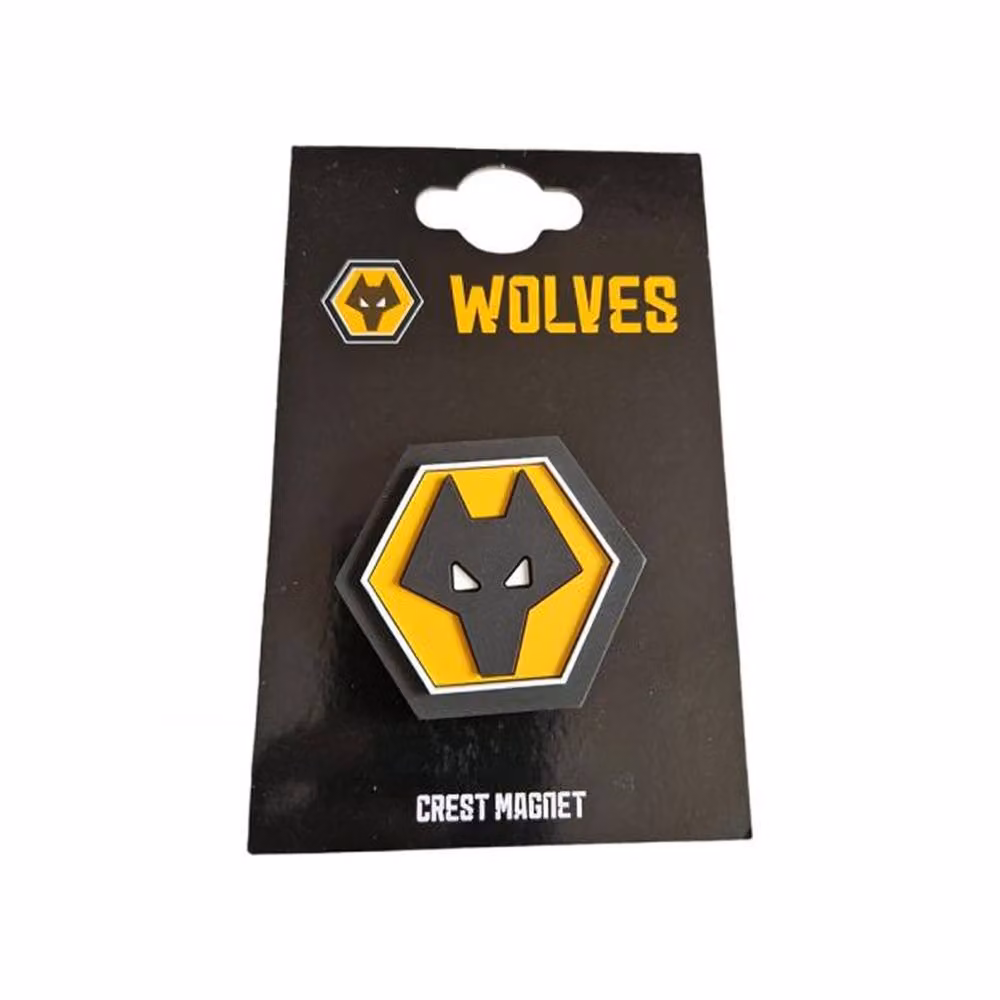 Wolverhampton Wanderers FC 3D Crest Fridge Magnet in Black – 2