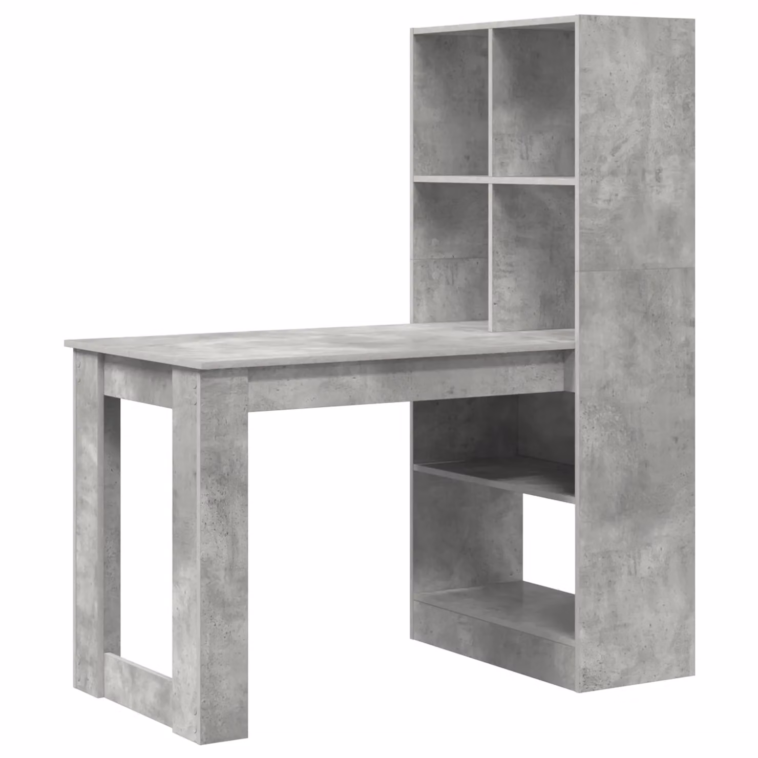 Berkfield Home Modern Writing Desk with Storage Shelf in Grey, W/D/H: 122 x 67 x 145 cm – 2