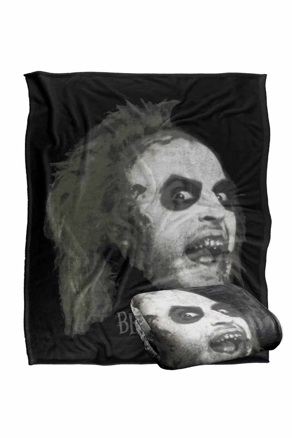 LOGOVISION Beetlejuice 1988 Large Face Super Soft Fleece Throw Blanket, Multicolour, W: 127 cm x D: 152.4 cm – 6