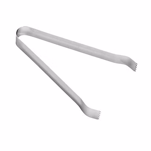 Rink Drink Stainless Steel Ice Tongs in Silver, 16cm
