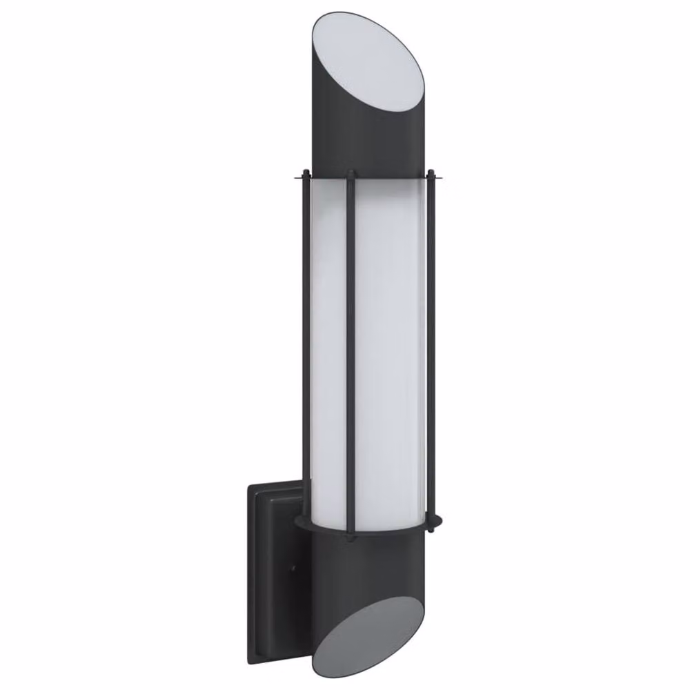 Berkfield Home Modern Black Stainless Steel Outdoor Wall Light – 2