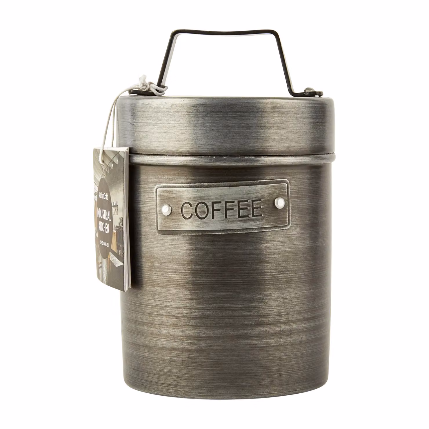 KitchenCraft Vintage-Style Metal Coffee Canister, 1 l, Grey – 8