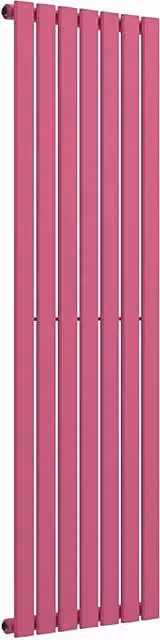 Lux Heat Flat Coloured Vertical Radiator in Pink, H 160 cm x W 49 cm