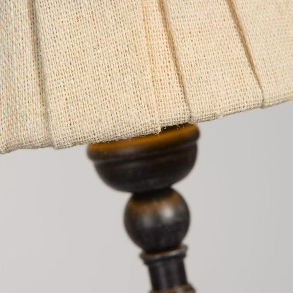 Lighting Collection Spindle Portable Touch Table Lamp in Black – 3