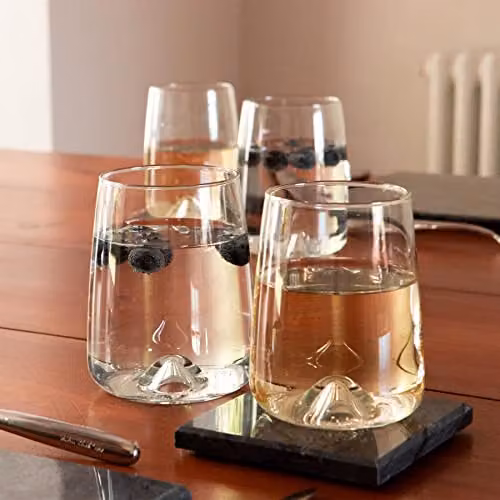 LAV Terra 12 Piece Clear Glassware Set of Mixed Highball and Tumbler Glasses – 3
