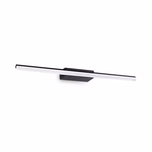Netlighting Riflesso LED Bathroom Over Mirror Light in Black, 1800Lm, 3000K, IP44