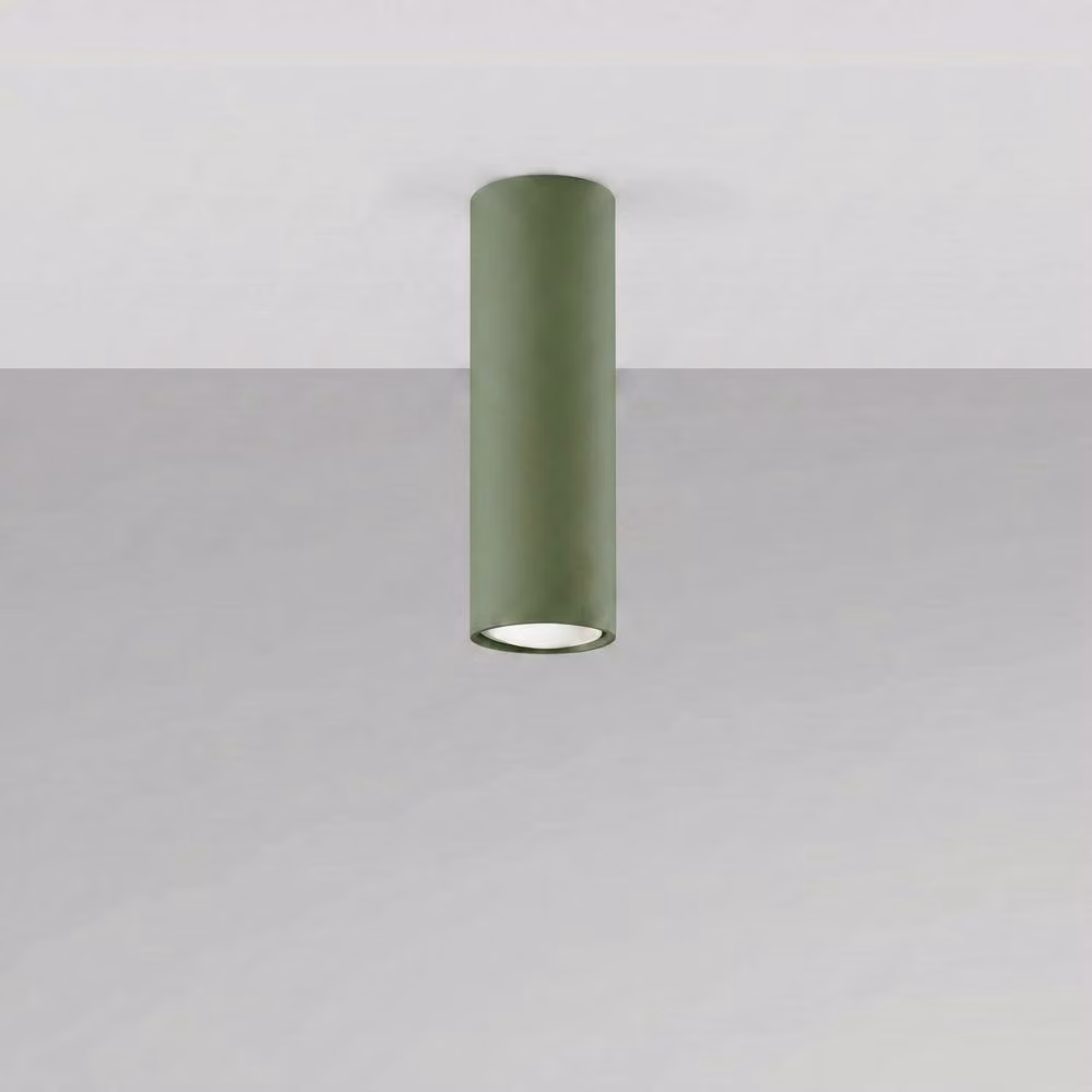 Sollux Lighting Modern Cylinder Ceiling Lamp in Green, W/D/H: 20 x 6 x 6 cm – 2