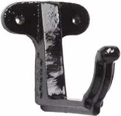 Hargreaves Premier Cast Iron Moulded Ogee Gutter Fascia Bracket, 100mm, Black