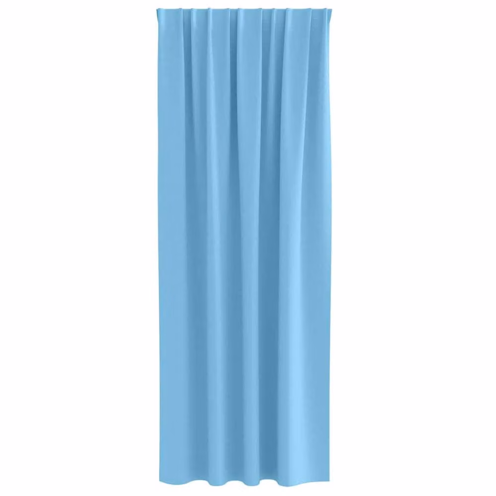 Berkfield Home Blackout Fabric Curtains, 2 Pack, Blue, W: 140 cm, H: 260 cm – 2
