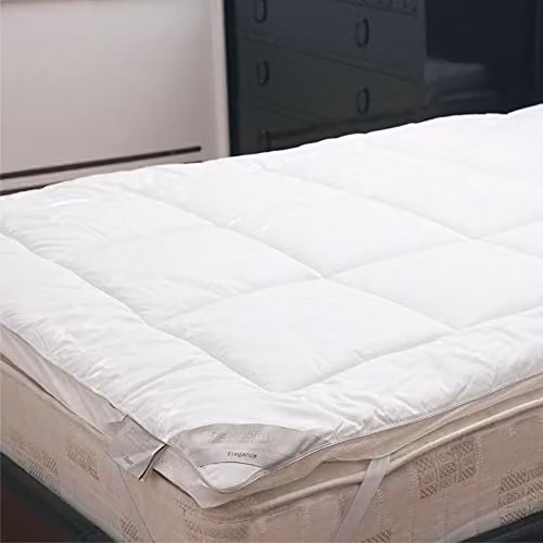 Belledorm Single Mulberry Silk Blend and 100% Cotton Hypoallergenic Mattress Topper, White, W: 90 cm, L: 200 cm – 2