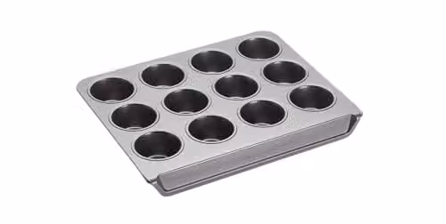MasterClass Non-Stick Twelve Hole Muffin Tray, Grey, W: 37 cm, D: 29 cm