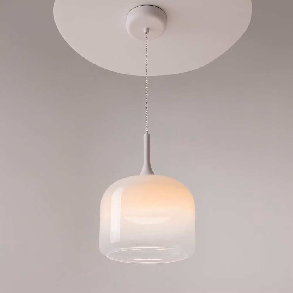 Netlighting Spirito Modern Dome Pendant Ceiling Light, White, 1600lm, 3000K Warm White – 2
