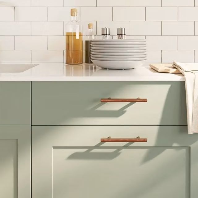 Berkfield Home Stainless Steel Cabinet Bar Handles, Bronze, 20 Pack, 96 mm – 1
