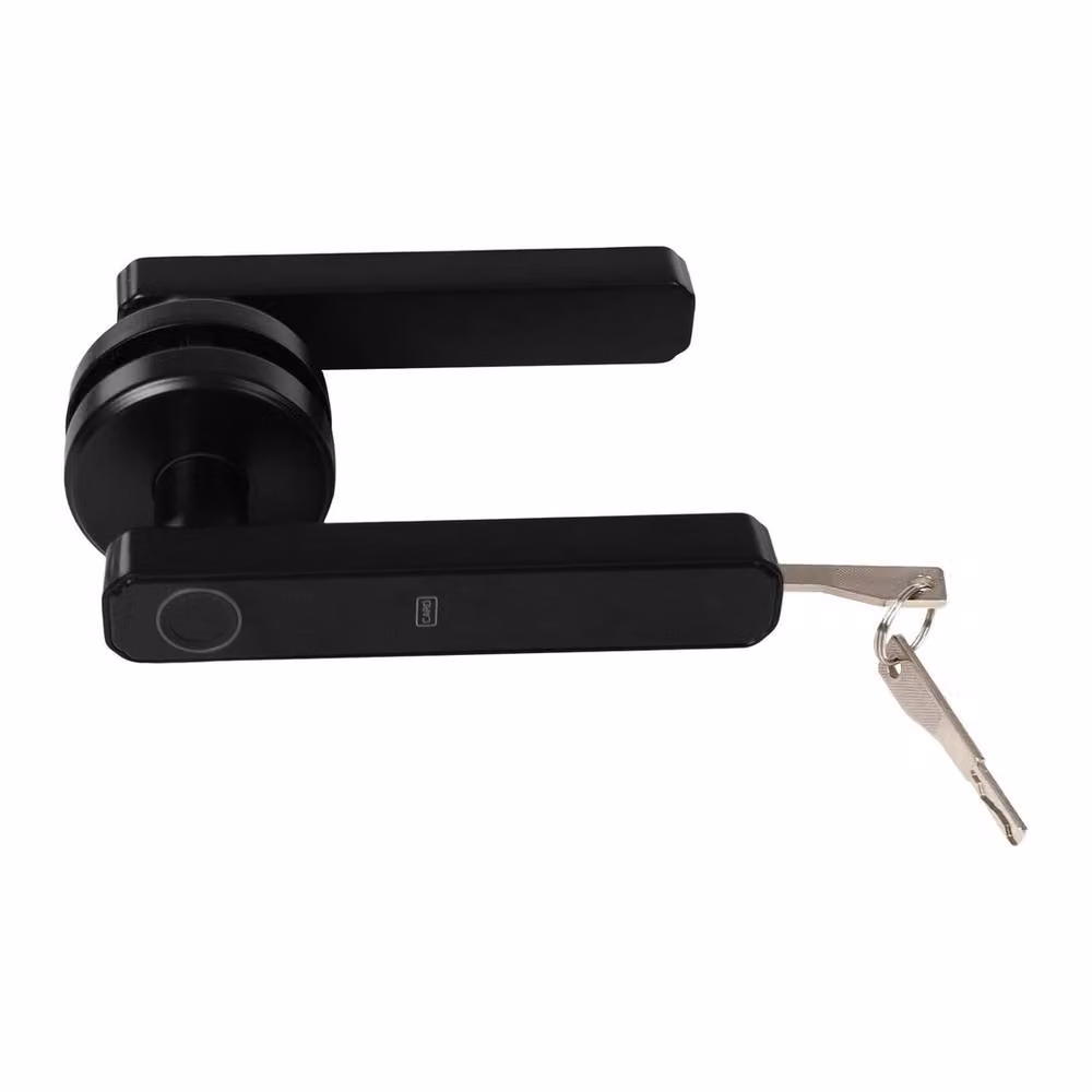 NESTLUNE Smart Biometric Door Lock in Black, Zinc Alloy, W: 520 mm, H: 10000 mm, D: 6.5 mm – 3