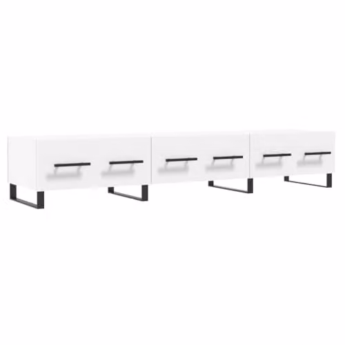 vidaXL Minimalist White TV Cabinet W/D/H: 150 x 36 x 30 cm