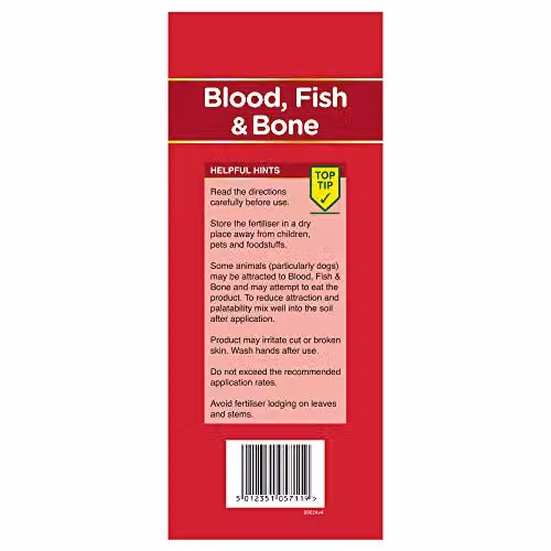 Vitax Blood Fish and Bone Organic Slow Release General Purpose Plant Tonic, 2.5 kg – 4