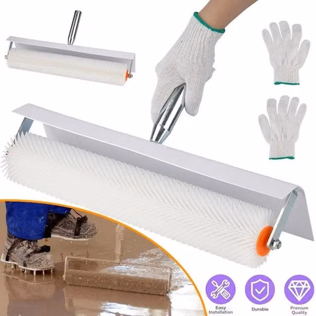 SPETLEK Spiked Roller in White, W: 1000 cm, D: 52 cm