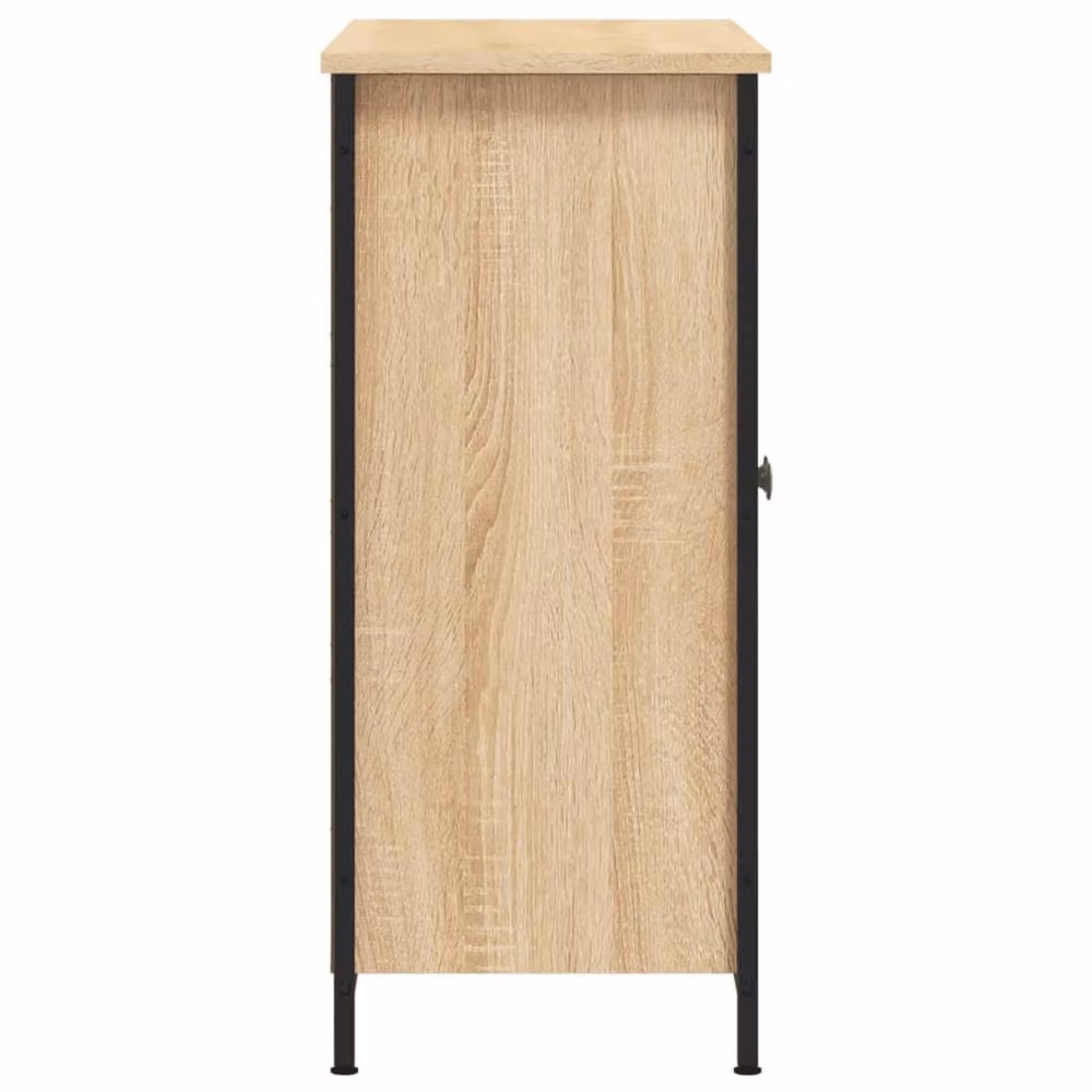 Berkfield Home Sonoma Oak Sideboard in Light Tan, W/D/H: 100 x 33 x 75 cm – 3