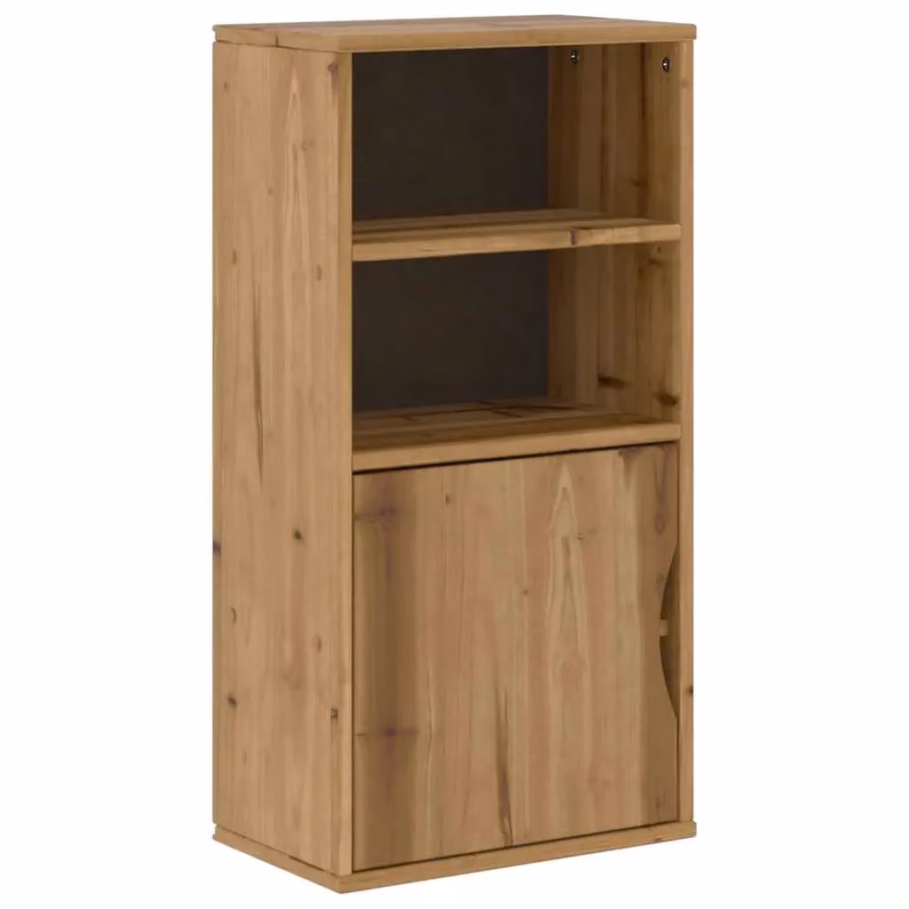 Berkfield Home ODDA Side Cabinet in Brown Solid Pine Wood, W/D/H: 40 x 24 x 79 cm – 2