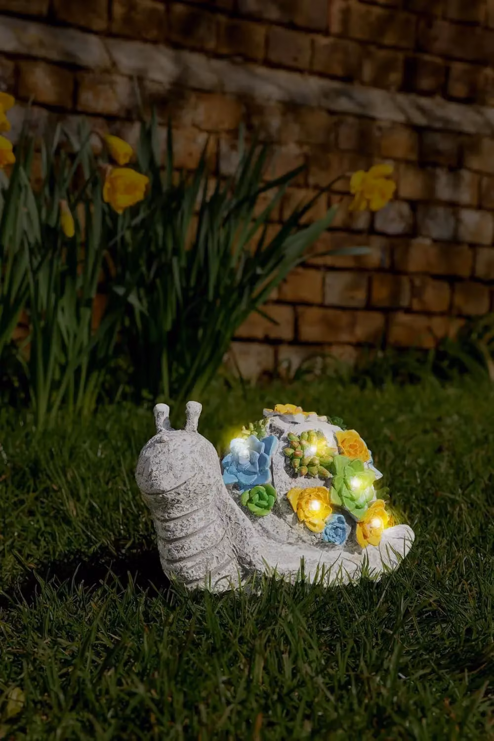 ILFD Group Ltd Solar Tortoise and Snail Garden Ornaments in Grey Resin – 3