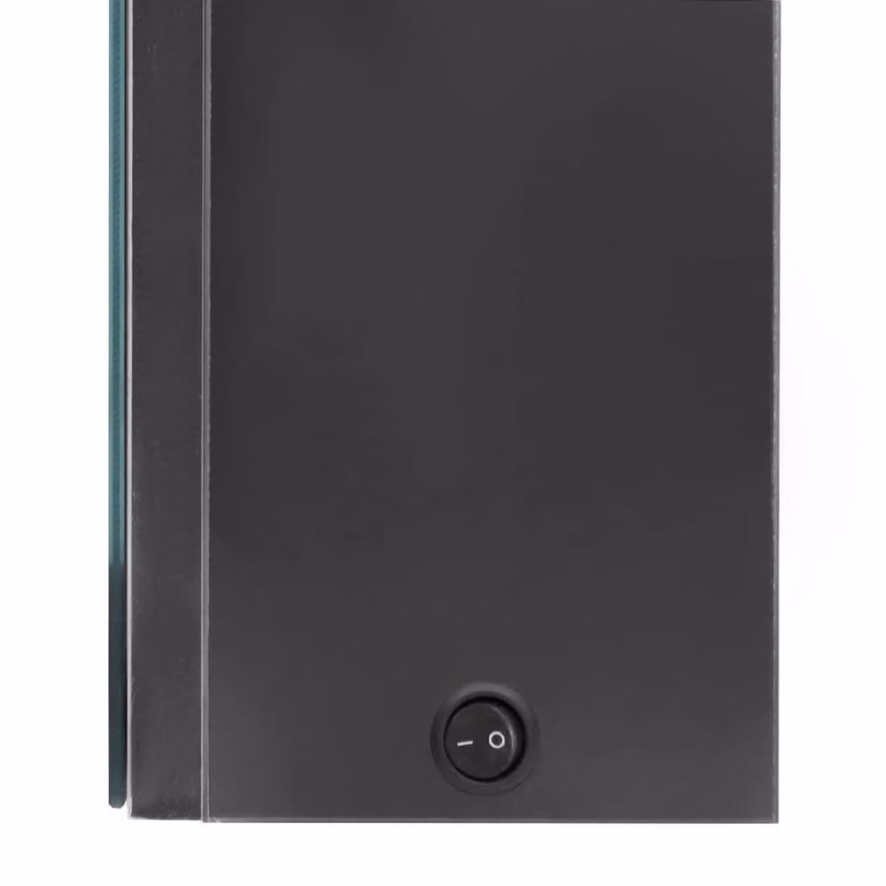 Berkfield Home Grey LED Bathroom Mirror Cabinet with Internal Shelves, W/D/H: 50 x 13 x 70 cm – 3