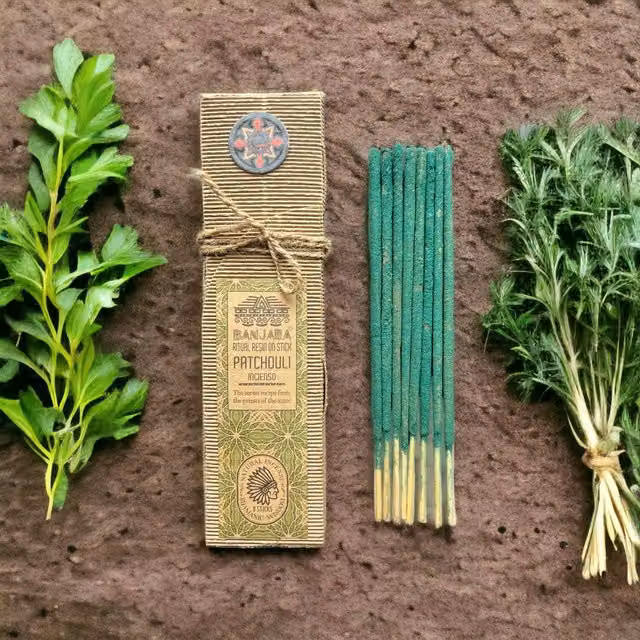 Rituals Patchouli Resin on Stick Incense Sticks, Green