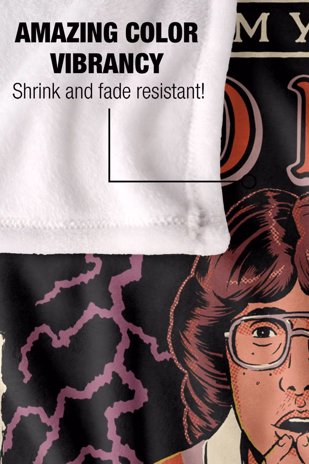 Steven Rhodes I Am Your God Now Multicolour Super Soft Fleece Throw Blanket W/D/H: 91 x 147 cm – 4