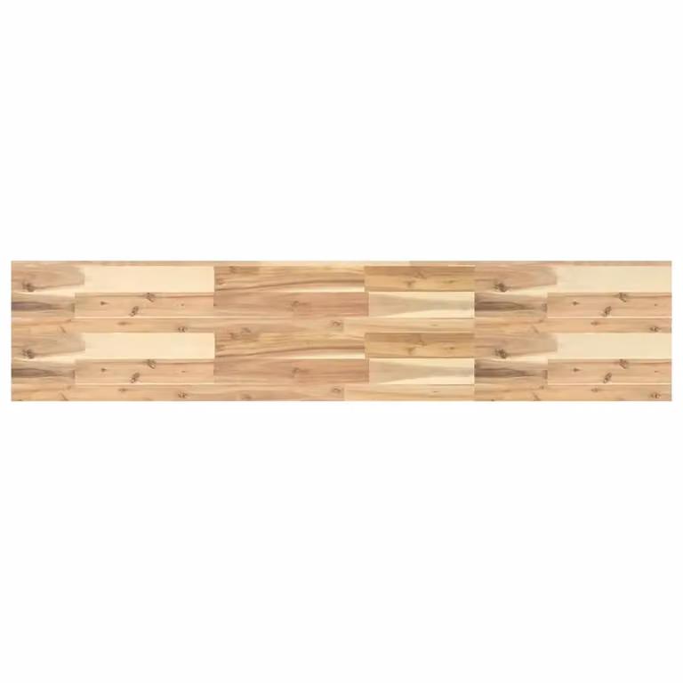 Berkfield Home Floating Shelf in Brown Untreated Solid Acacia Wood, W/D/H: 160 x 30 x 4 cm