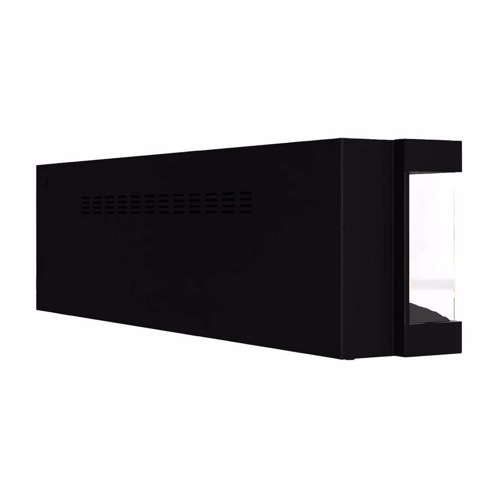 FORGEVIO 60 inch LED Wall Mounted Fireplace Media Wall in Black – 3