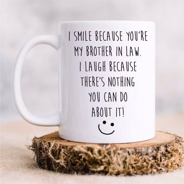 60 Second Makeover White Ceramic Brother in Law Mug