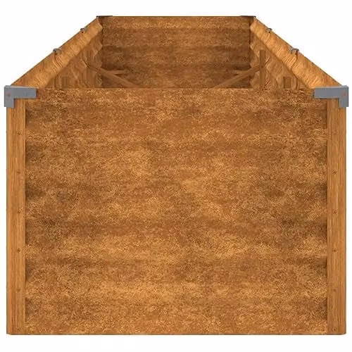 vidaXL Brown Corten Steel Raised Bed W/D/H: 291 x 50 x 36 cm – 3