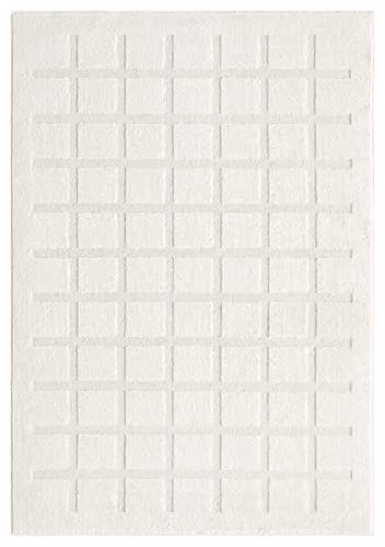 Desire Rugs Aya Boho Geometric Living Room Area Rug, Beige and White, W: 120 cm, L: 170 cm – 2