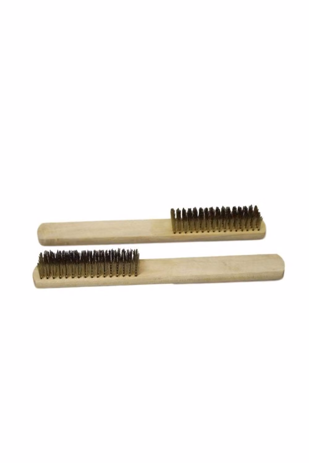 KDMD Copper Wire Cleaning Brush with Wooden Handle, Brown, Pack of 2, 20 cm – 2